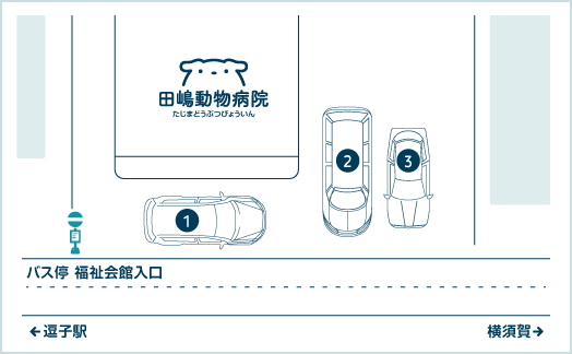 Tajima Veterinary Clinic Parking Map